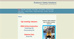 Desktop Screenshot of endeavorsafetysolutions.com