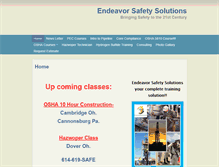 Tablet Screenshot of endeavorsafetysolutions.com